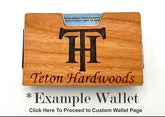 Custom Logo Wood Wallets