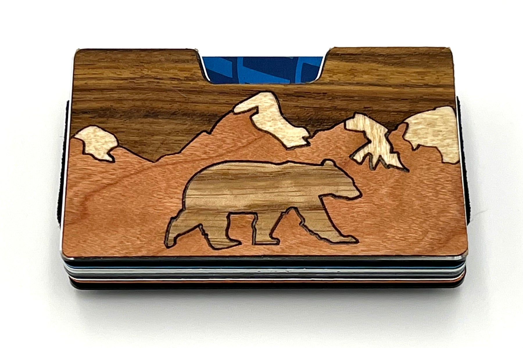 Apex Wood Inlay Wallet