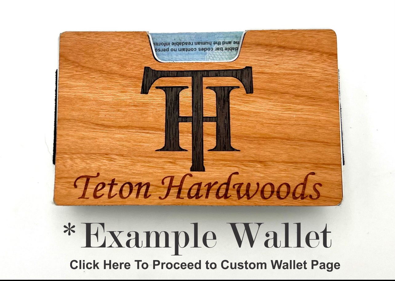 Custom Logo Wood Wallets