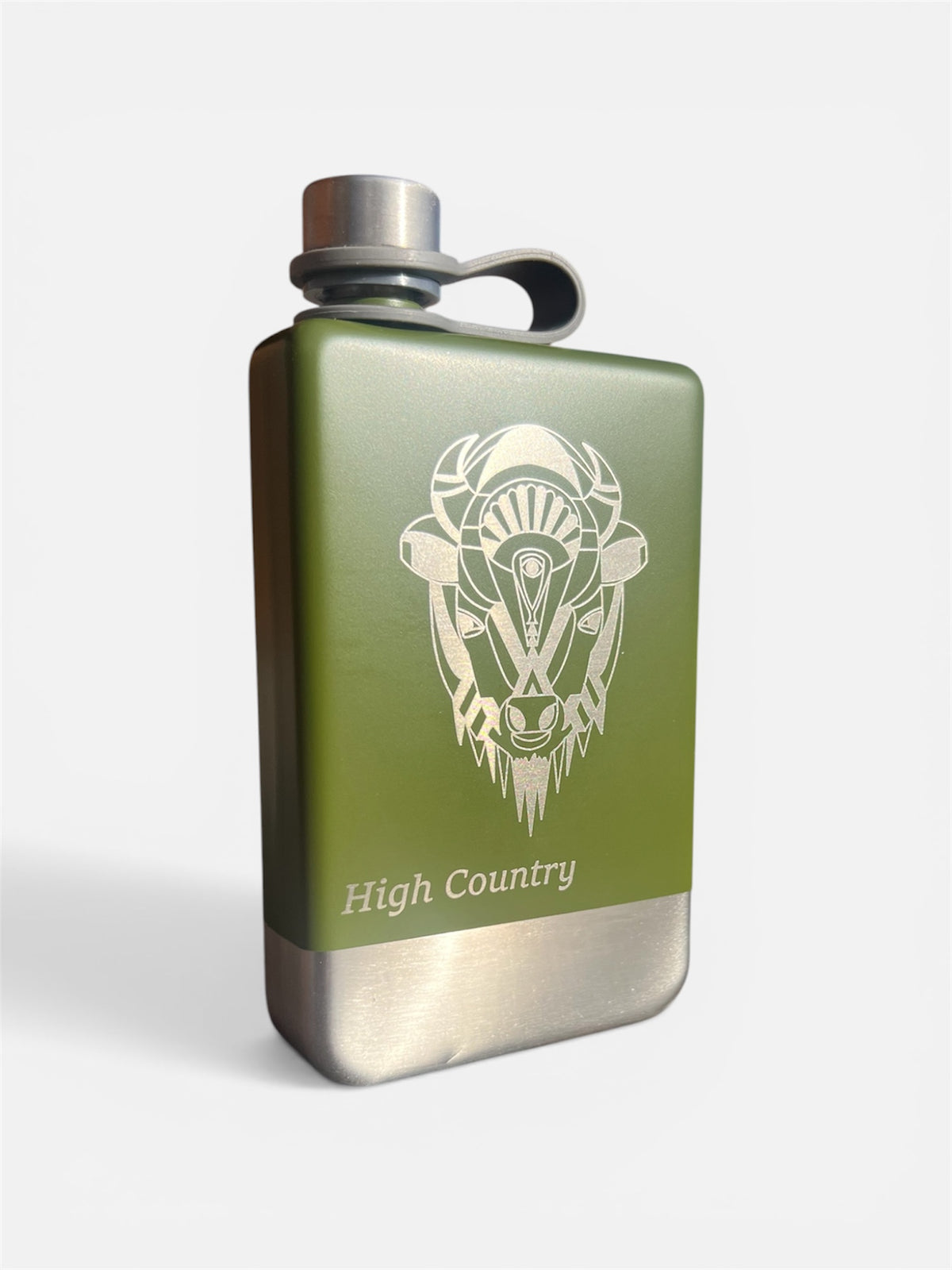 Green High Country Flask