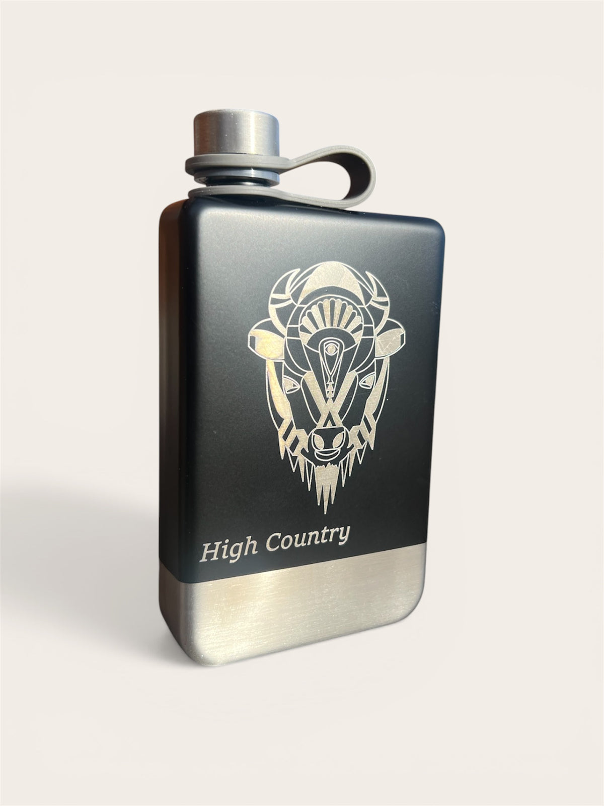 Black High Country Flask